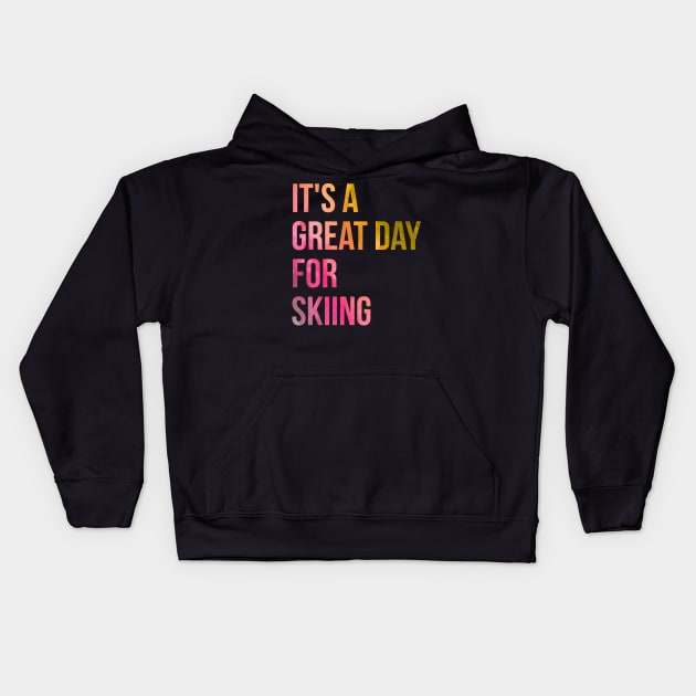 Skiing Kids Hoodie by OKDave